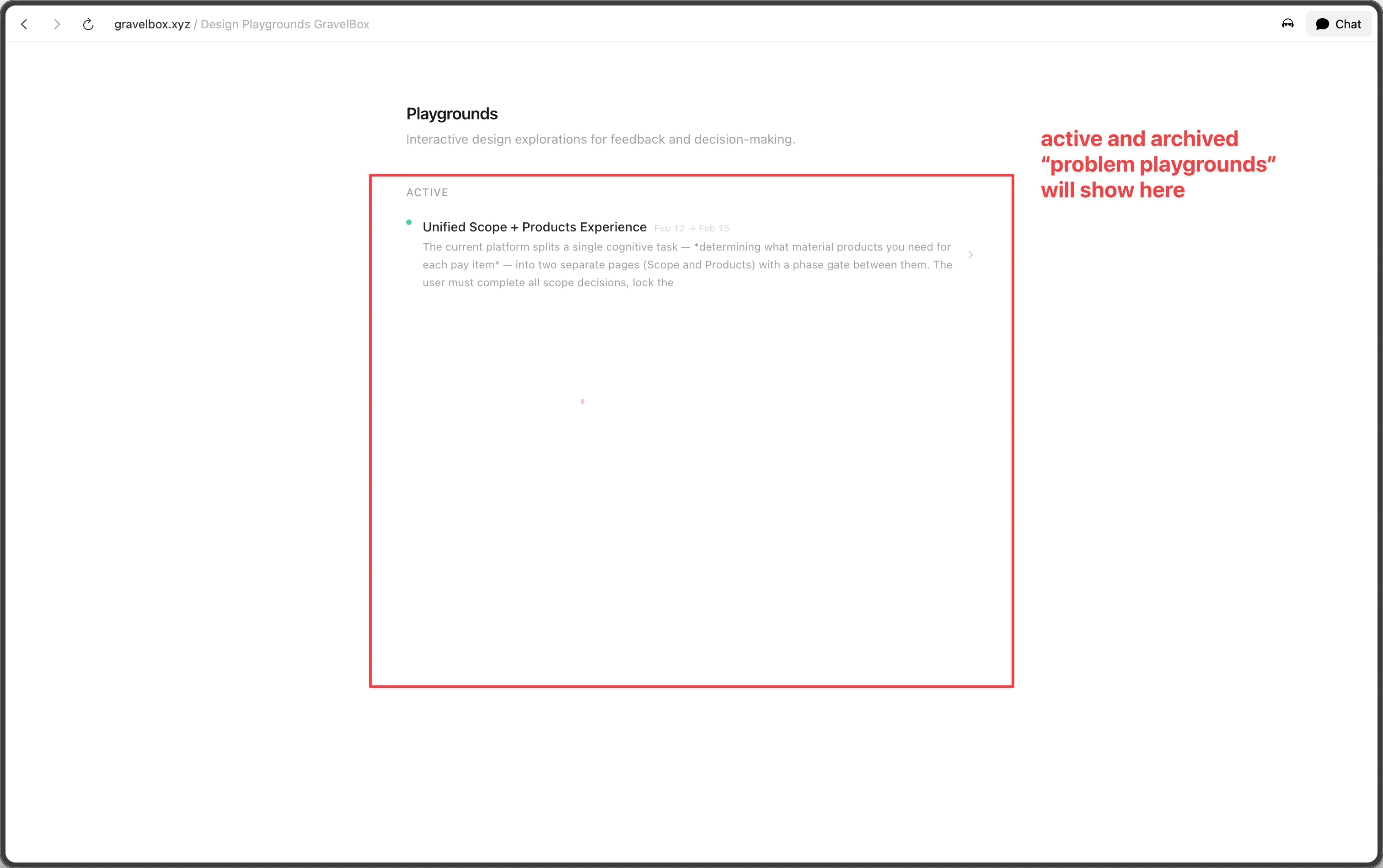 Feedback playground variation 1